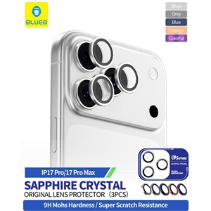 رینگ محافظ لنز بلو یاقوتی کریستالی Blueo SAPPHIRE Crystal Original Lens Glass مناسب برای Apple iPhone 17 Pro max