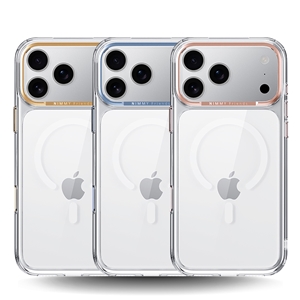 قاب برند نیمی شفاف مدل Nimmy Magnetic Crystal Clear آیفون مناسب برای Apple iPhone 17 Pro Max
