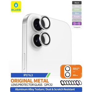 رینگ محافظ لنز بلو فلزی Blueo Metal Frame Lens Protector Glass مناسب برای Apple iPhone 17