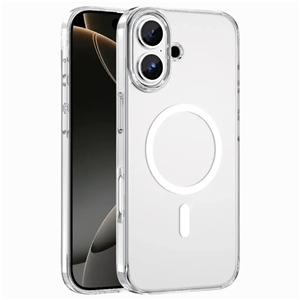 قاب شفاف مگ سیف آیفون 17 برند گرین لاین مدل Green Lion Magsafe Crystal Clear GNMCRYC17CL مناسب برای Apple iPhone 17