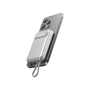 پاوربانک وایرلس 10000 مگ سیف گرین لاین Green Lion DXB MagSafe GNDXBMG10KSL توان 22.5 وات