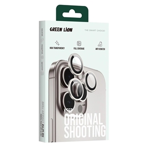 محافظ لنز فلزی دوربین گرین لاین Apple iPhone 16 Pro Max Green Lion HD Plus Camera Lens