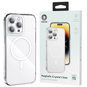 قاب مگ سیف برند Green Lion مدل MagSafe Crystal Clear مناسب برای Apple iPhone 15 Pro Max