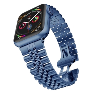 بند اپل واچ جیتک مدل G-Tech Butterfly Buckle Watch Band Strap Blue 42/44/45mm