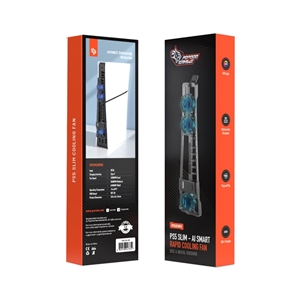 فن خنک کننده پلی استیشن 5 اسلیم porodo PS5 Slim-al Smart Rapid cooling fan PDX120