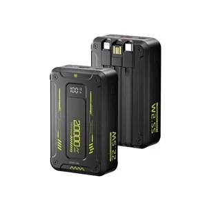 پاوربانک 20000 گرین لاین Green Lion Xtreme 20 GNXTREM20BK توان 22.5 وات همراه با کابل متصل