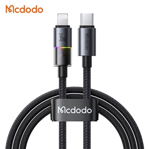 کابل شارژ تایپ سی به لایتنینگ 1.2 متر مک دودو Mcdodo Colorful Lights Type-C To Lightning Cable CA-8190
