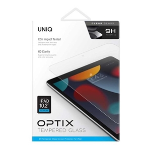 محافظ صفحه نمایش شیشه ای یونیک آیپد 10.2 (نسل 7 تا 10) Uniq OPTIX Clear Tempered Glass iPad Pro 10.2 (7st-10th Gen)