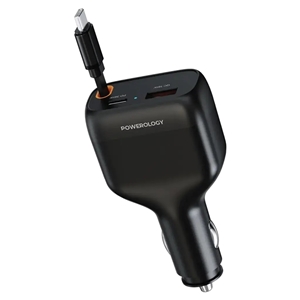 شارژر فندکی 81وات پاورولوژی Powerology Cyber Car Charger PCCSR027BK