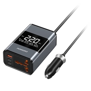 اینورتر برق خودرو پرودو Porodo 200W Car Inverter Universal Plug PDFWCH067GY