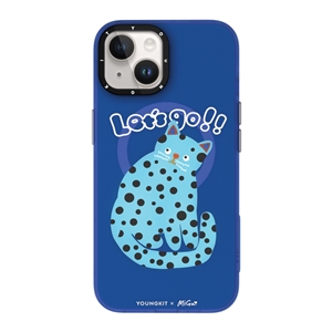 قاب YOUNGKIT یانگکیت Blue Polka Dot Cat Magsafe Series مناسب برای Apple iPhone 14