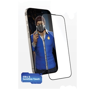 محافظ صفحه برند بلوئو مدل BLUEO large Arc Edge anti-dust HD glass مناسب برای Apple iPhone 16 Pro Max