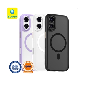 قاب بلو Blueo Skin Friendly Stain & Slip Resistant Magnetic Case-Orange Ring با مگ سیف مناسب برای Apple iPhone 17