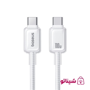 کابل شارژ دو سر تایپ سی 1 متر 100 وات بیسوس Baseus Crystal Fast Charging Cable CB000132