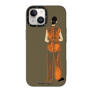 قاب YOUNGKIT یانگکیت Graceful Silhouette Bemice Gentle Orange Magsafe Series مناسب برای Apple iPhone 15