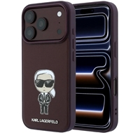 قاب برند کارل لاگرفلد مدل Karl Lagerfel Smooth PU Ikonik Sketch Hard Cover مناسب برای Apple iPhone 17 Pro
