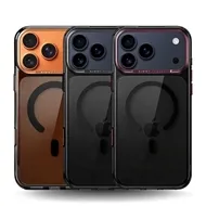 قاب برند نیمی شفاف دودی مدل Nimmy Magnetic Crystal Clear آیفون مناسب برای Apple iPhone 18 Pro