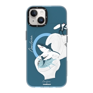 قاب YOUNGKIT یانگکیت Blue Aki Ishibashi Summer Magsafe Series مناسب برای Apple iPhone 15