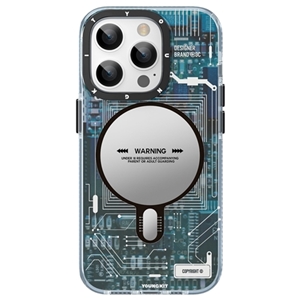 قاب YOUNGKIT یانگکیت Technology Series Blue مناسب برای Apple iPhone 15 Pro Max
