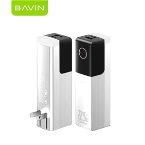 پاوربانک 5000 و شارژر دیواری باوین Bavin PC1053 توان 22.5 وات