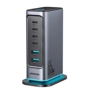 هاب شارژ 6 پورت 65 وات جویروم Joyroom GaN Multi-Port Power Station JR-TCM02