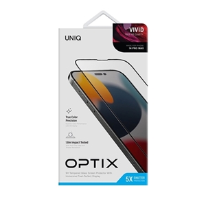 گلس یونیک برای گوشی آیفون 14 پرو مکس مدل UNIQ Optix Vivid iPhone 14 Pro Max
