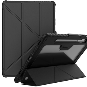 کاور چرمی هوشمند نیلکین سامسونگ Samsung Tab S9 Ultra Nillkin Bumper Leather Case Pro