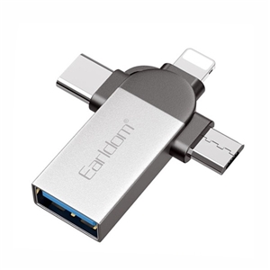 مبدل او تی جی 3 در 1 ارلدام EARLDOM 3 IN 1 OTG ADAPTER OT93