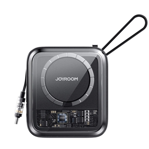 پاوربانک مگنتی با کابل همراه لایتنینگ Joyroom Magnetic Wireless 22.W JR-L007