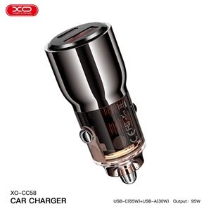 شارژر فندکی 95w ایکس‌او XO CC58 intelligent car charging 95W (MAX)