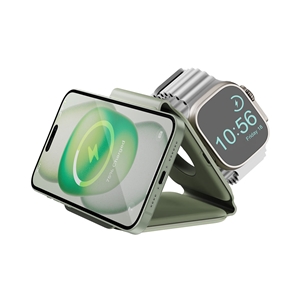 شارژر بی سیم مغناطیسی تاشو بازیک مدل Bazic GoMag Trio Plus