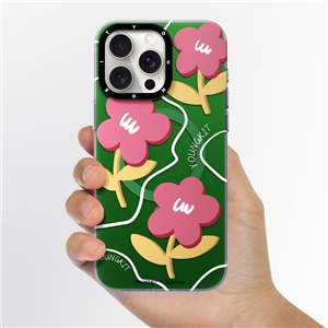 قاب YOUNGKIT یانگکیت Green Sunshine Flowery Smile Magsafe Series مناسب برای Apple iPhone 15