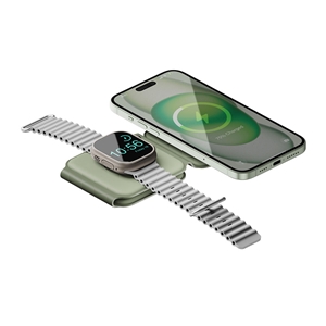 شارژر بی سیم مغناطیسی تاشو بازیک مدل Bazic GoMag Trio Plus