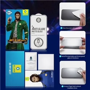 محافظ صفحه بلو مات ضد انعکاس نور Blueo Full Cover Anti Glare Matte Glass Anti Static Samsung مناسب برای Samsung Galaxy S25 Ultra