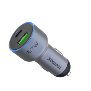 شارژر فندکی دو پورت 67 وات مومکس Momax MoVe Car Charger UC16E