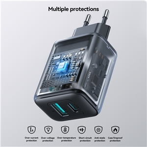 آداپتور شارژ 2 پورت 25 وات جویروم JOYROOM JR-TCF13