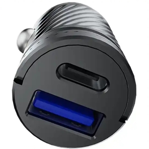 شارژر فندکی 36 وات دو پورت پاورلوژی Powerology Pico Dual-Port Car Charger PCCSR023BK