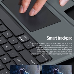 کیف کلاسوری کیبورد دار نیلکین مدل Bumper Combo Backlit Keyboard مناسب برای تبلت اپل Apple iPad Air 2022 / Air 5 / iPad Air 10.9 2020/ iPad Air 4