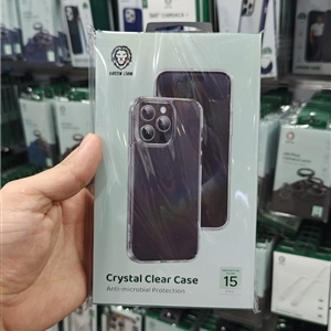قاب شفاف برند Green Lion مدل Crystal Clear Case مناسب برای Apple iPhone 15 Pro