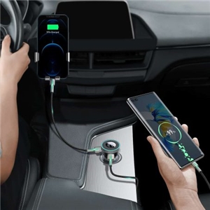 شارژر فندکی و پخش کننده بلوتوث بیسوس Baseus Enjoy Car Wireless MP3 Charger CCLH-01 توان 17 وات