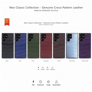 قاب کجسا Kajsa Neo Classic Collection Genuine Croco مناسب برای Samsung Galaxy S23 Ultra