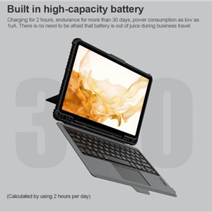 کیف کلاسوری کیبورد دار نیلکین مدل Bumper Combo Keyboard مناسب برای تبلت سامسونگ Galaxy Tab S8