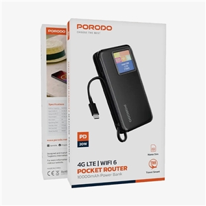 پاوربانک و مودم جیبی پرودو PORODO مدل PB087