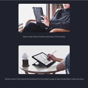 کیف کلاسوری کیبورد دار نیلکین مدل Bumper Combo Keyboard مناسب برای تبلت اپل  iPad Pro 12.9 2022 / 2021 / 2020