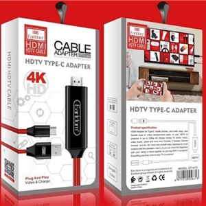 کابل HDMI به تایپ سی Earldom ET-W12 4K HD Cable
