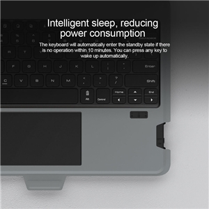 کیف کلاسوری کیبورد دار نیلکین مدل Bumper Combo Keyboard مناسب برای تبلت سامسونگ Galaxy Tab S7 Plus
