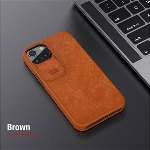 کیف چرمی نیلکین آیفون 13 پرومکس Nillkin Qin Leather Case iPhone 13 Pro Max
