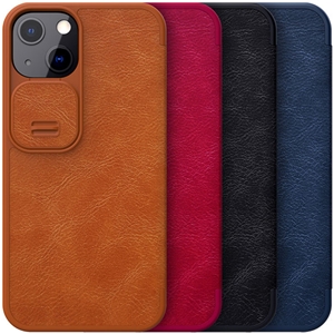 کیف چرمی نیلکین آیفون 13 پرومکس Nillkin Qin Leather Case iPhone 13 Pro Max