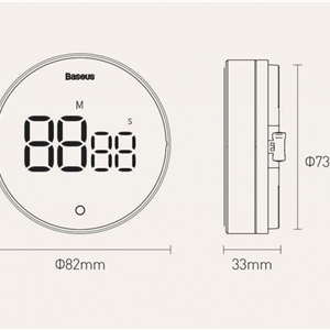 تایمر زنگ دار بیسوس Baseus Heyo Rotation Countdown Timer Pro YGH-5237 FMDS000013