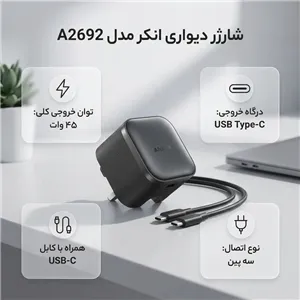 شارژر دیواری نانو برند انکر مدل A2692
